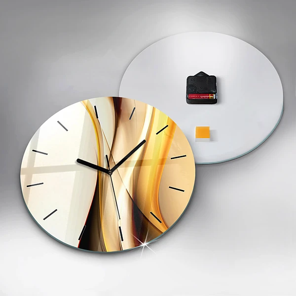 Wanduhr rund mit motiv Abstrakte Welle