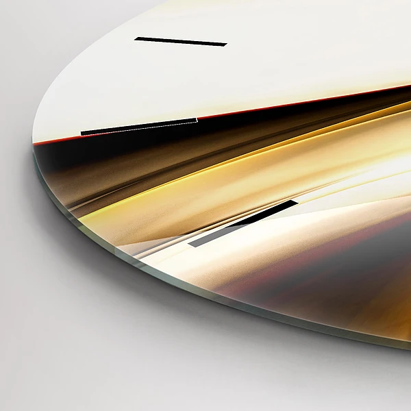Wanduhr rund mit motiv Abstrakte Welle