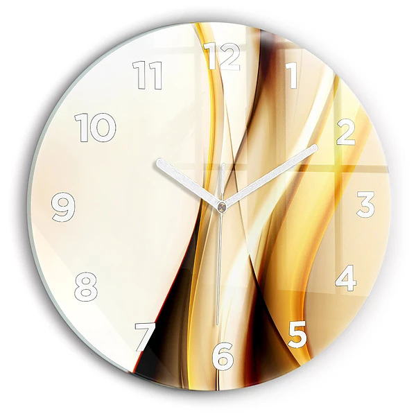 Wanduhr rund mit motiv Abstrakte Welle