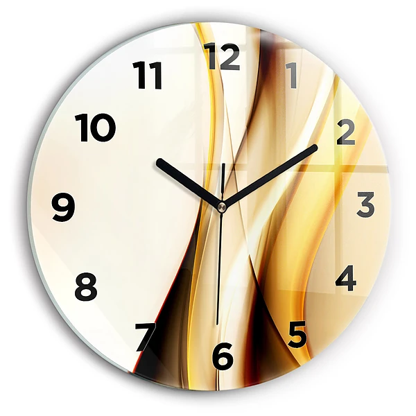 Wanduhr rund mit motiv Abstrakte Welle