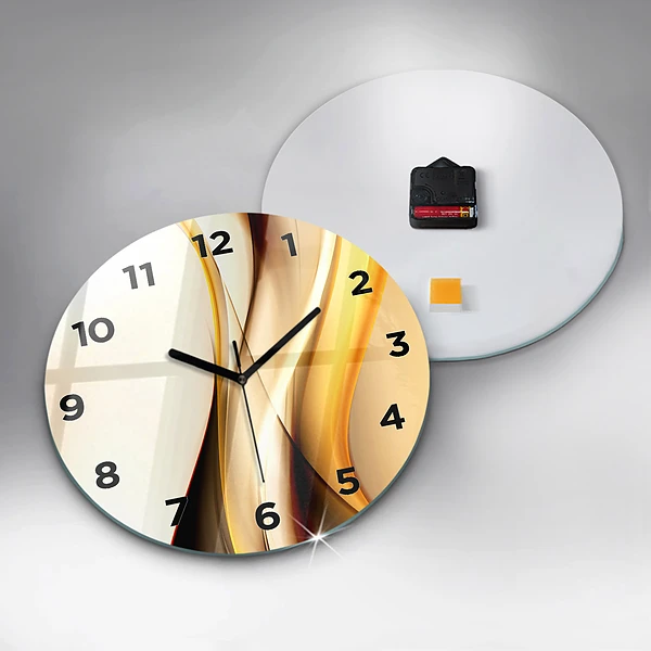 Wanduhr rund mit motiv Abstrakte Welle