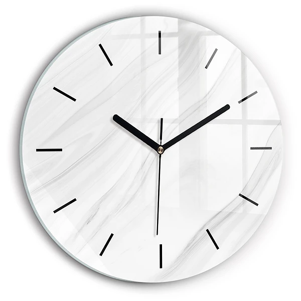 Wanduhr rund mit motiv Dekorativer Marmor