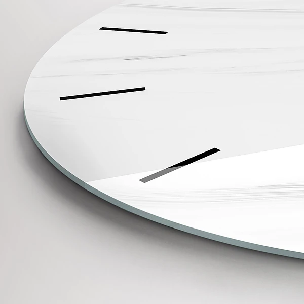 Wanduhr rund mit motiv Dekorativer Marmor