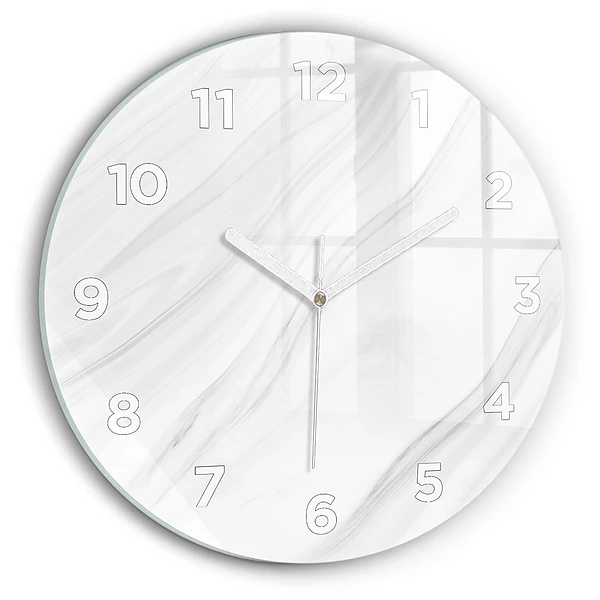 Wanduhr rund mit motiv Dekorativer Marmor