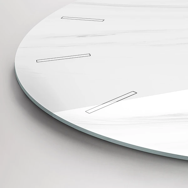 Wanduhr rund mit motiv Dekorativer Marmor