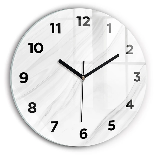 Wanduhr rund mit motiv Dekorativer Marmor