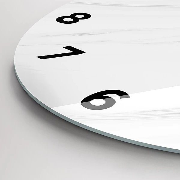 Wanduhr rund mit motiv Dekorativer Marmor
