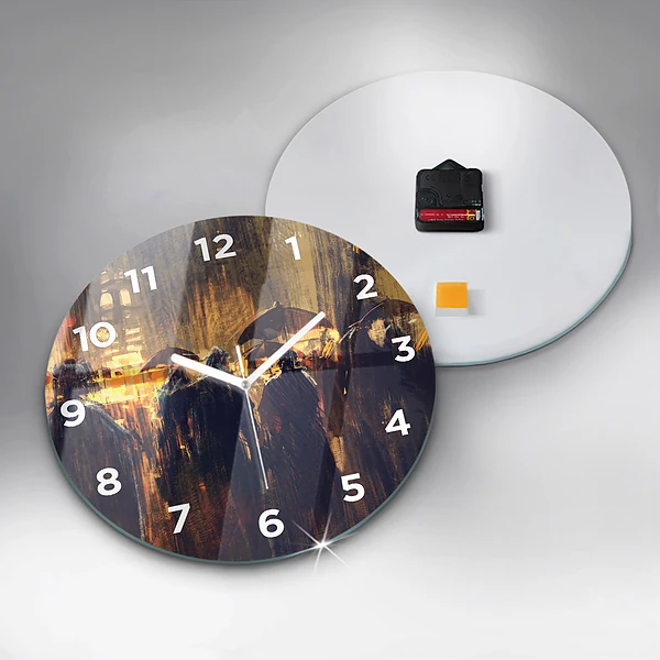 Wanduhr glas rund Impressionismus auf dem Kunstmarkt