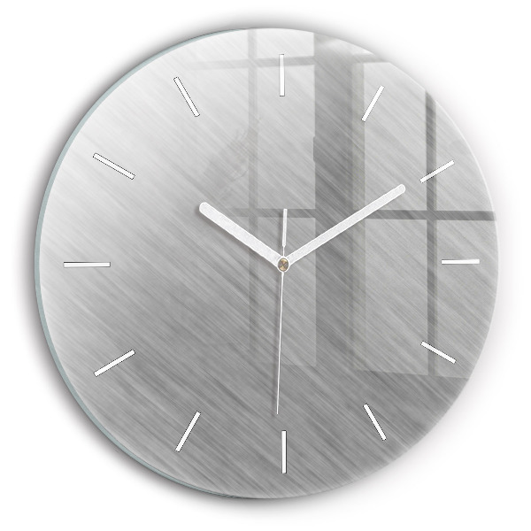 Wanduhr rund Metallwand