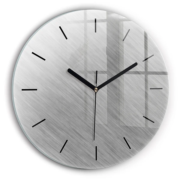 Wanduhr rund Metallwand