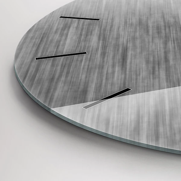 Wanduhr rund Metallwand