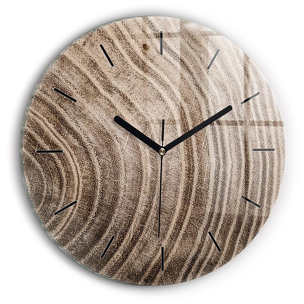 Wanduhr rund Baumstamm
