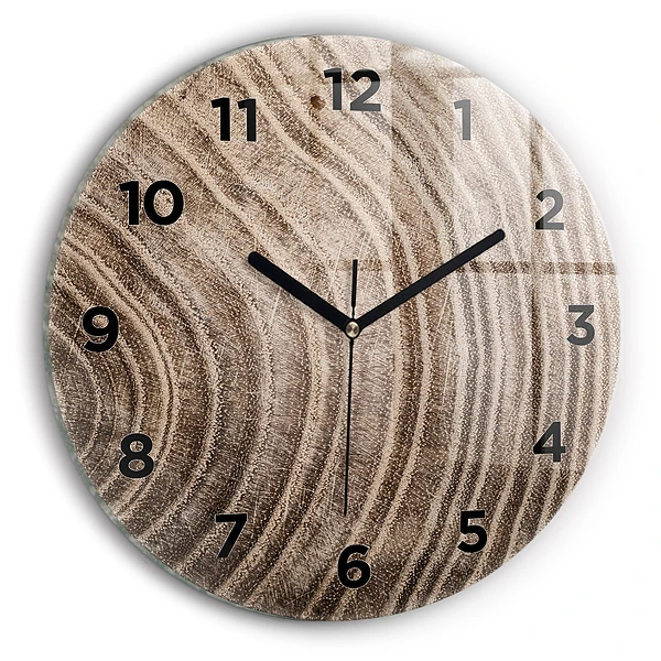 Wanduhr rund Baumstamm