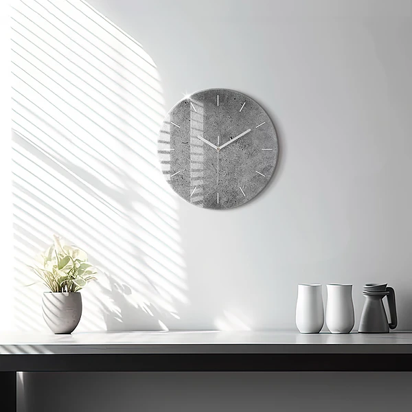Wanduhr rund mit motiv Industrielle Wand