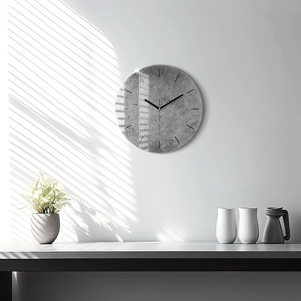 Wanduhr rund mit motiv Industrielle Wand