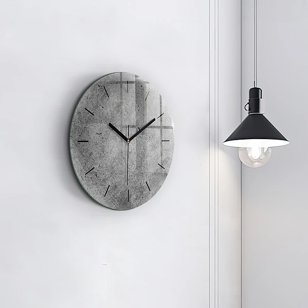 Wanduhr rund mit motiv Industrielle Wand