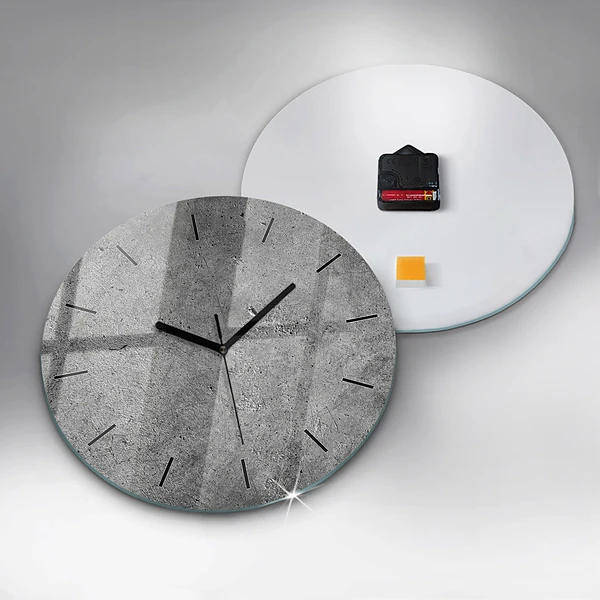 Wanduhr rund mit motiv Industrielle Wand