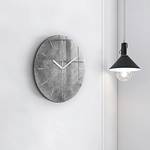 Wanduhr rund mit motiv Industrielle Wand
