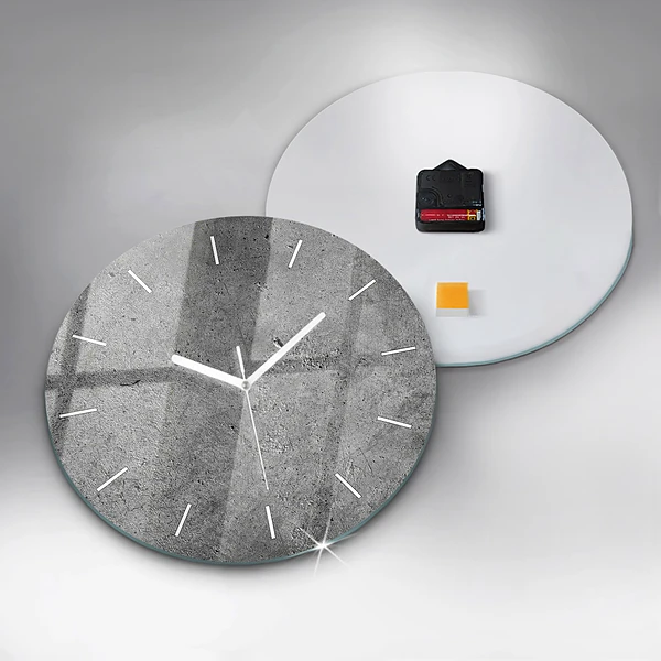 Wanduhr rund mit motiv Industrielle Wand