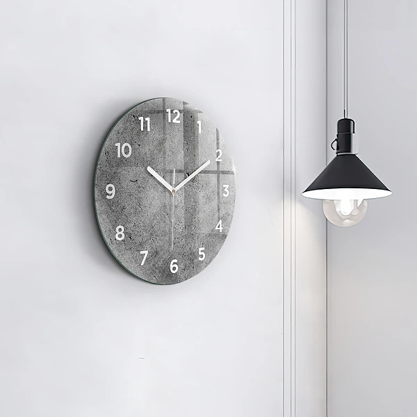 Wanduhr rund mit motiv Industrielle Wand
