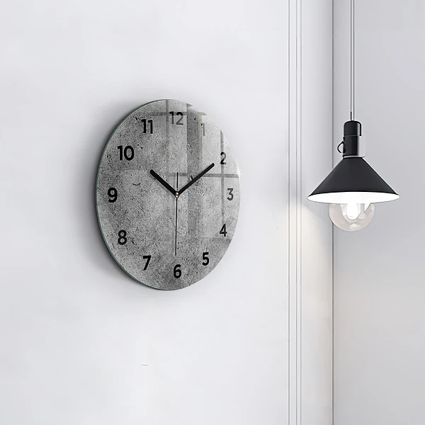 Wanduhr rund mit motiv Industrielle Wand