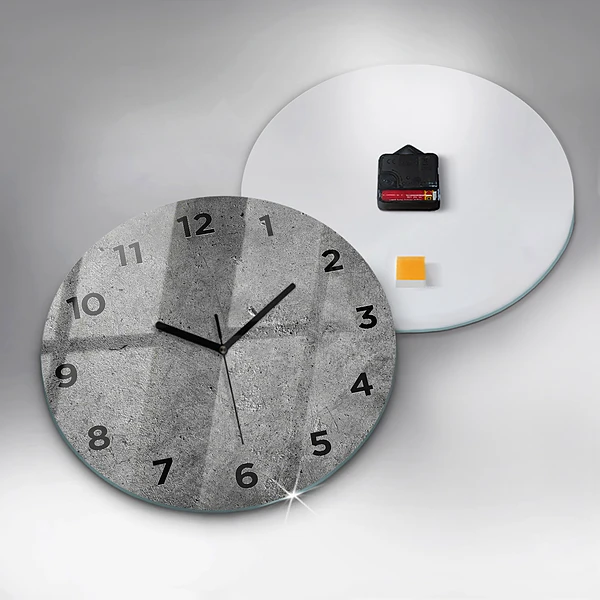 Wanduhr rund mit motiv Industrielle Wand