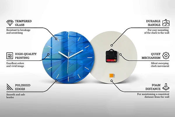 Wanduhr rund Rohe Wand