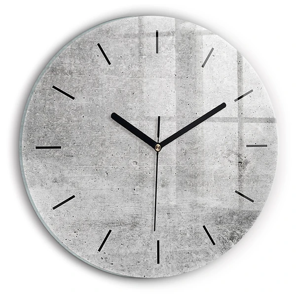 Wanduhr rund Rohe Wand