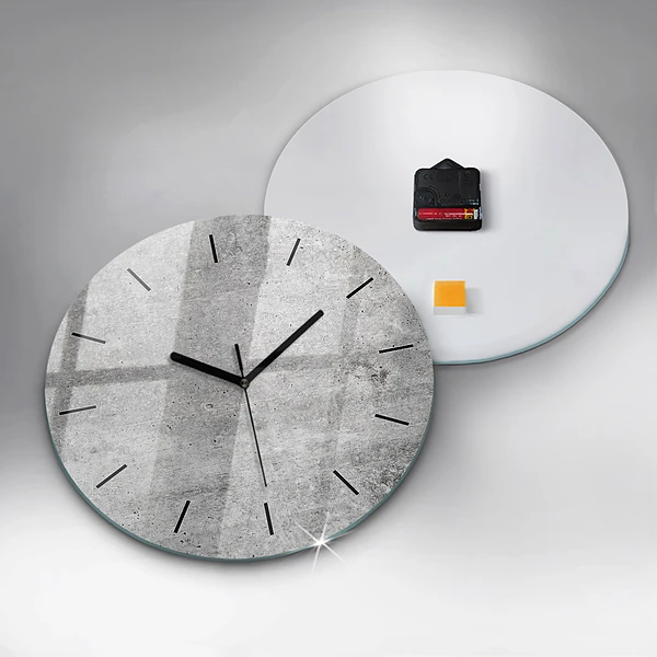 Wanduhr rund Rohe Wand