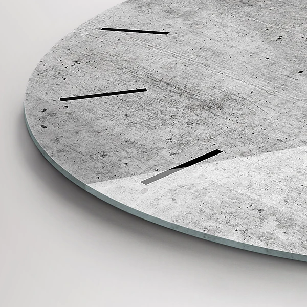 Wanduhr rund Rohe Wand