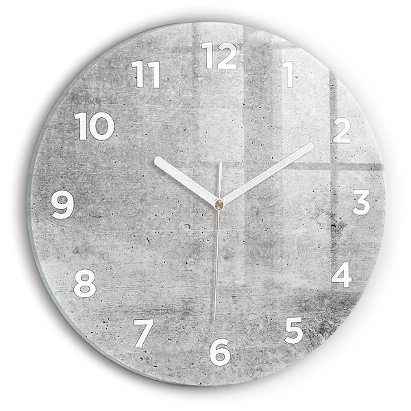 Wanduhr rund Rohe Wand