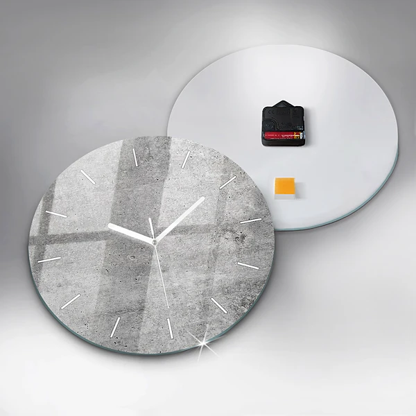 Wanduhr rund Rohe Wand