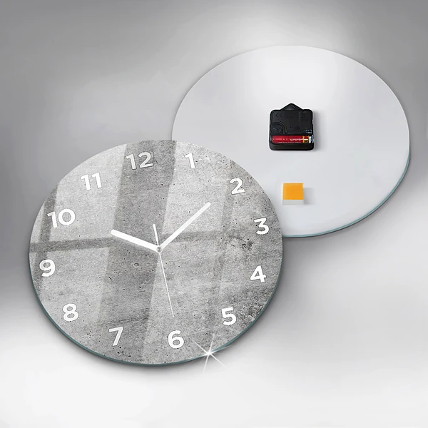 Wanduhr rund Rohe Wand