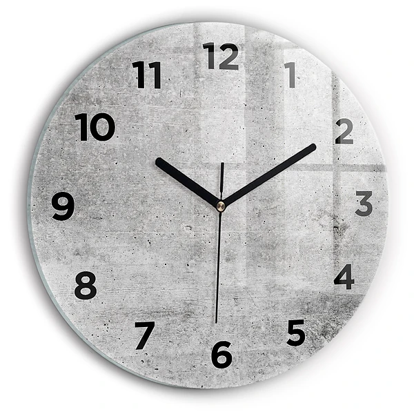 Wanduhr rund Rohe Wand