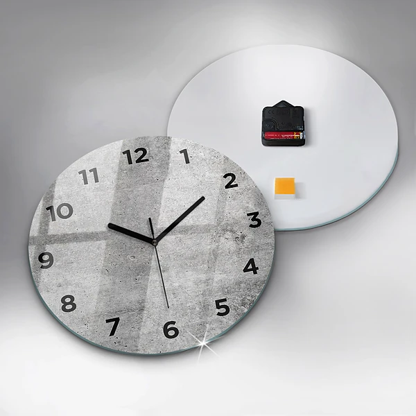 Wanduhr rund Rohe Wand