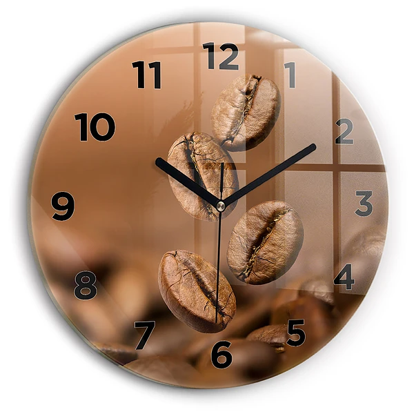 Wanduhr rund mit motiv Abstrakte Farben
