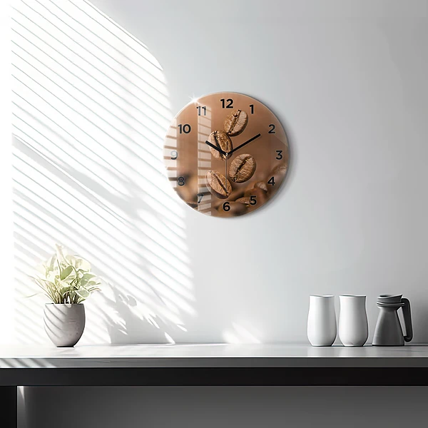 Wanduhr rund mit motiv Abstrakte Farben