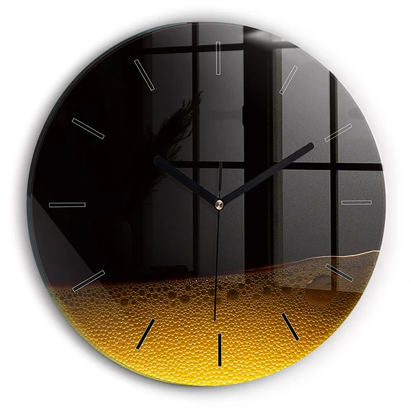 Wanduhr rund mit motiv Orangensaft