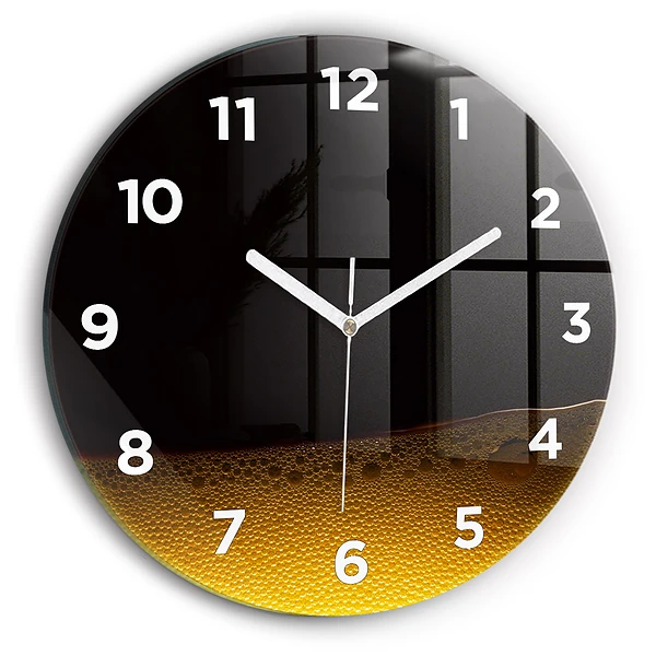 Wanduhr rund mit motiv Orangensaft