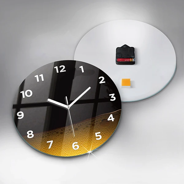 Wanduhr rund mit motiv Orangensaft