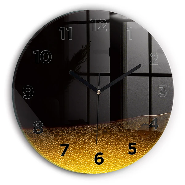 Wanduhr rund mit motiv Orangensaft