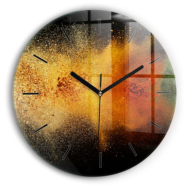 Wanduhr rund Verstreute Gewürze