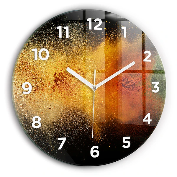 Wanduhr rund Verstreute Gewürze