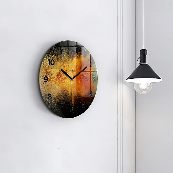 Wanduhr rund Verstreute Gewürze