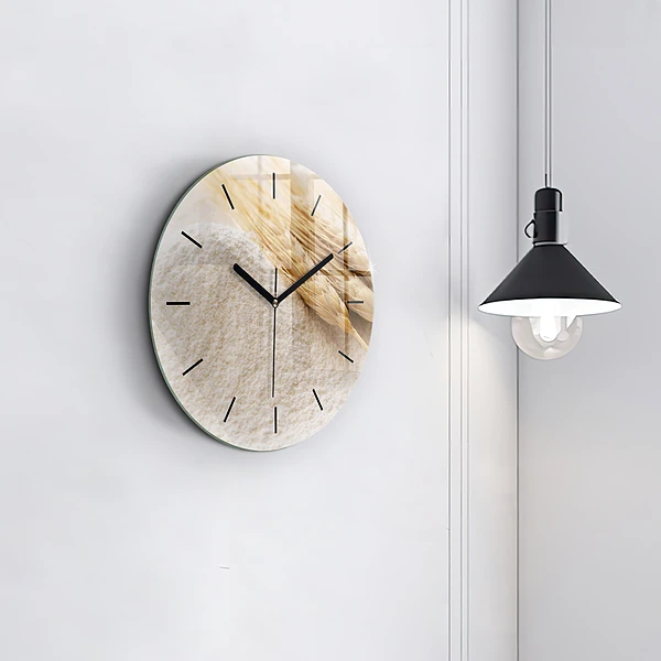 Wanduhr rund mit motiv Mehl