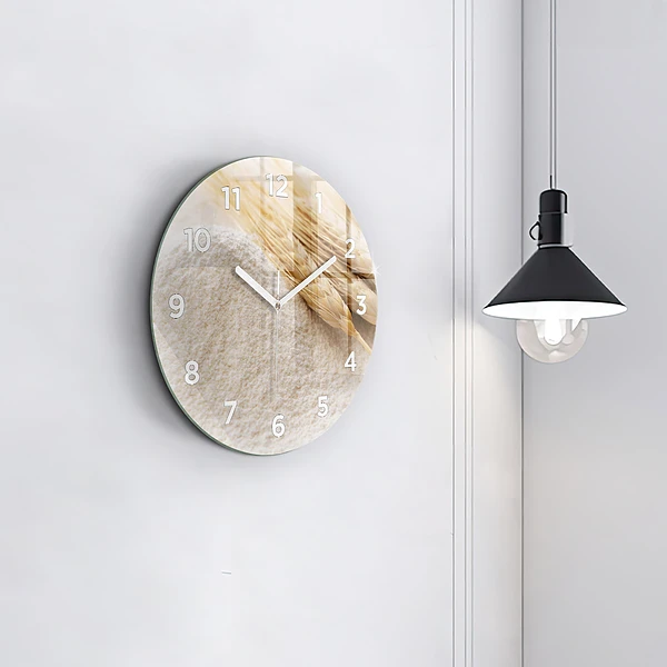 Wanduhr rund mit motiv Mehl