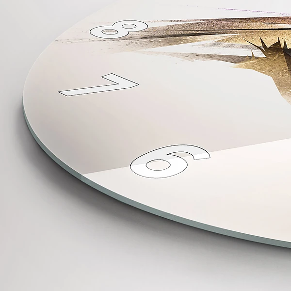 Wanduhr rund mit motiv Raubvogel