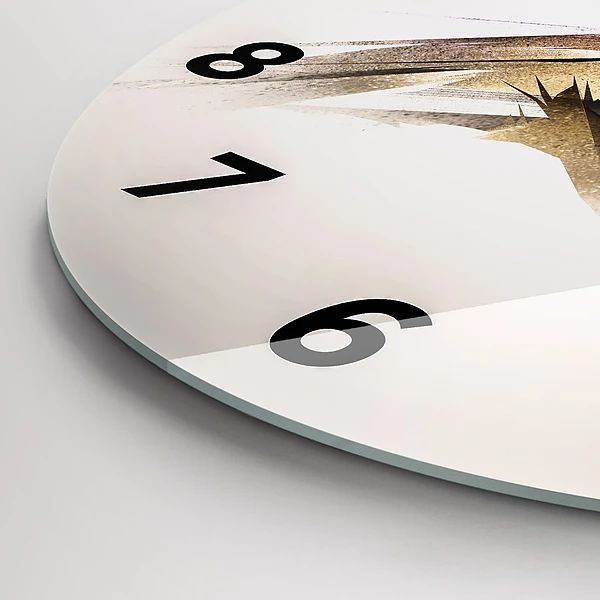 Wanduhr rund mit motiv Raubvogel