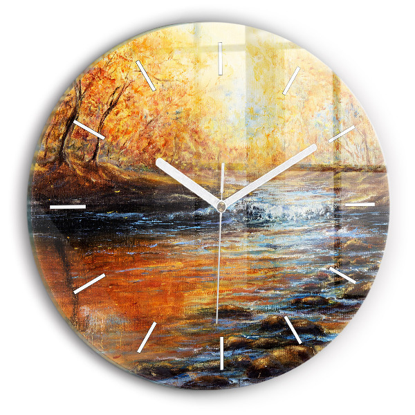 Wanduhr rund mit motiv Schöne Kunst