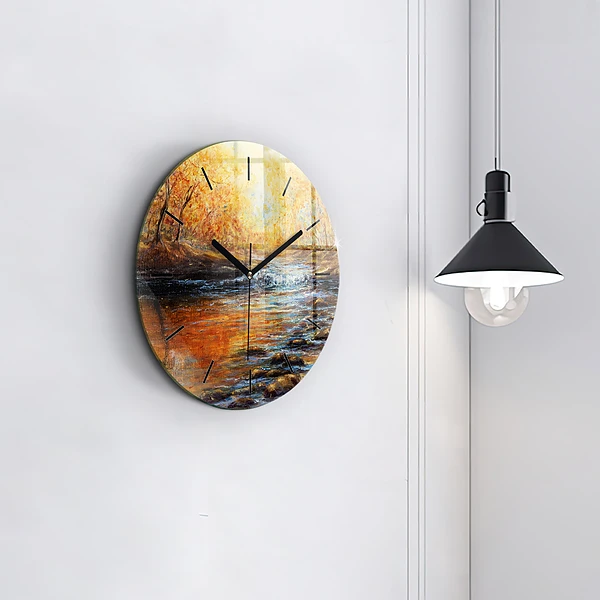Wanduhr rund mit motiv Schöne Kunst